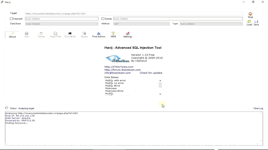 advanced sql injection tool