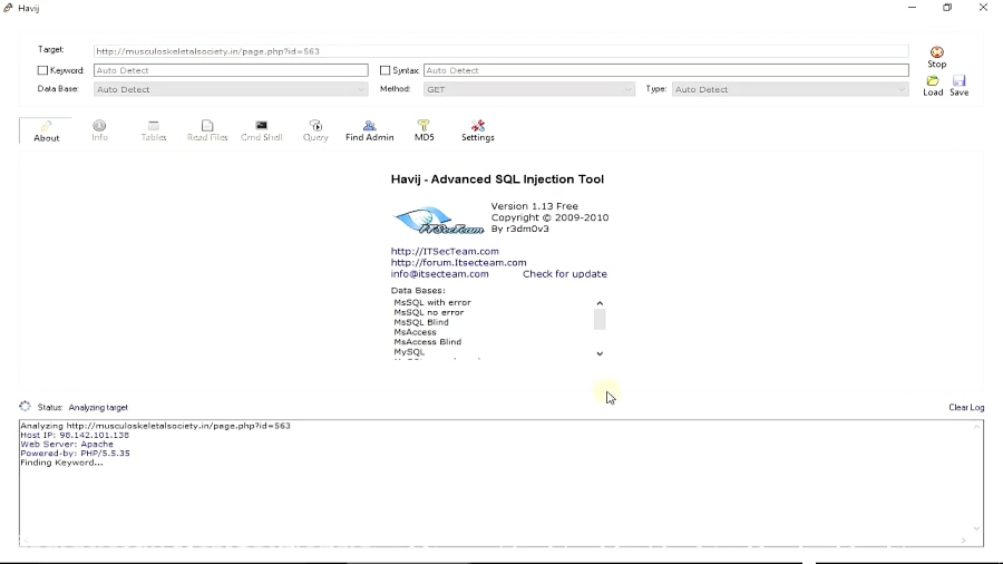 havij sql injection tutorial