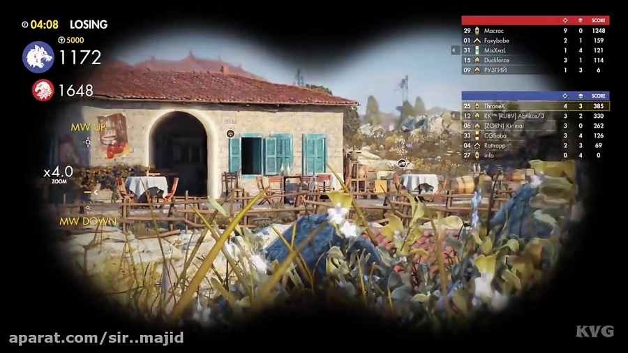 گیم پلی آنلاین بازی Sniper Elite 4