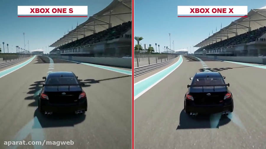 مقایسه گرافیک Forza 7 در Xbox One X با Xbox One S
