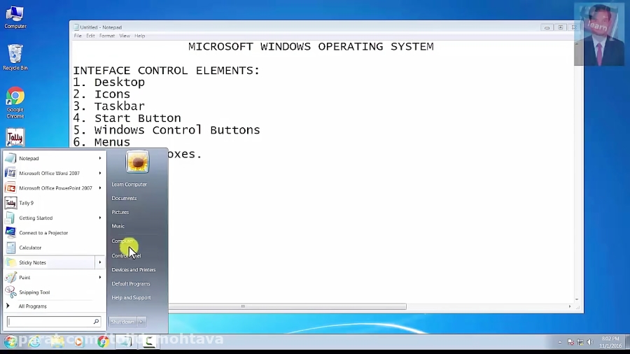 Complete Windows 7 Tutorial in Telugu - Basic Tutorials in Telugu ...