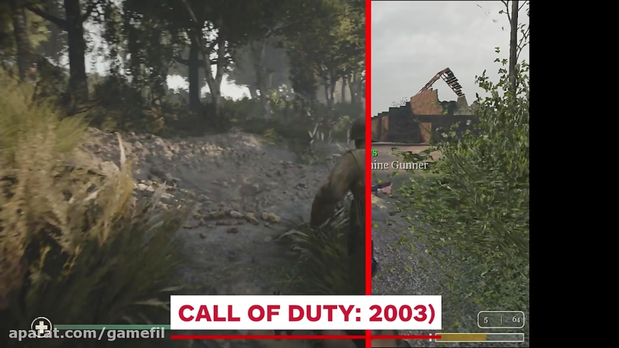 مقایسه ی Call of Duty ( 2003 ) و Call of Duty: WW2