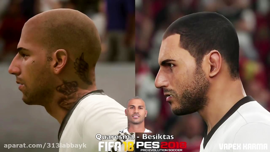 FIFA 18 New Face Updates vs PES 18 (November Update)