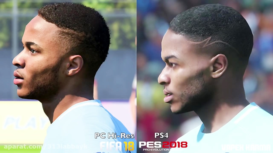 FIFA 18 New Face Updates vs PES 18