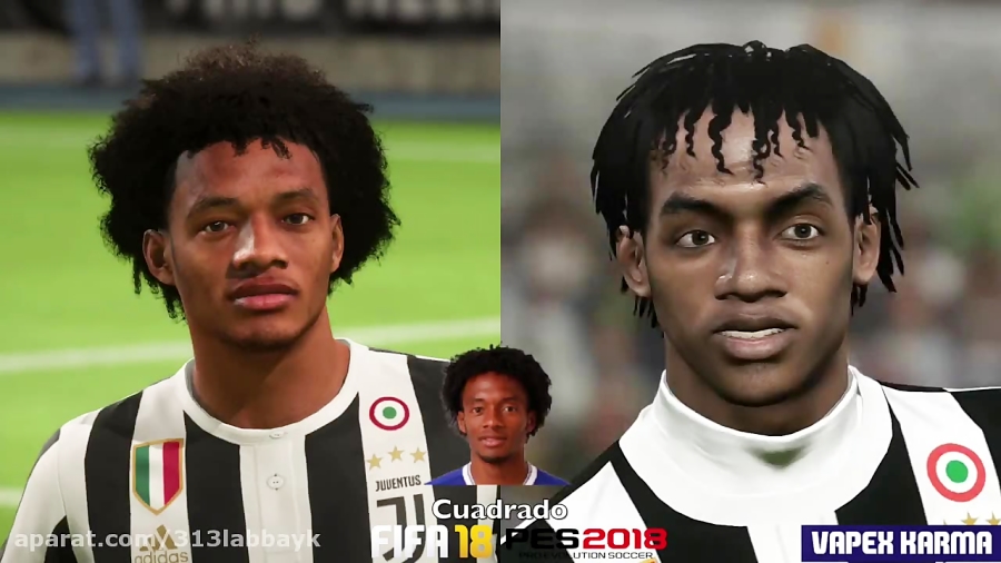 FIFA 18 vs PES 2018 Juventus Face Comparison (Dybala, Buffon, Matuidi   more)