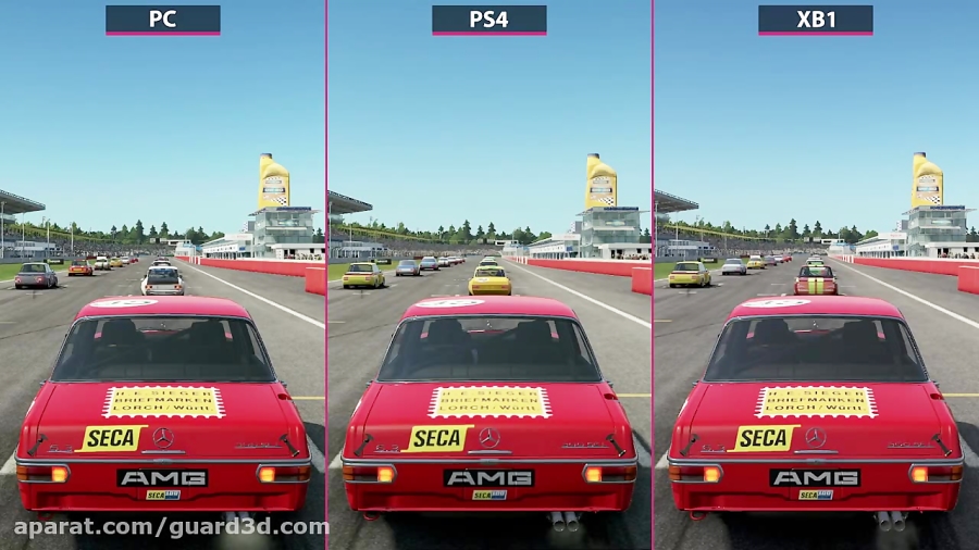 گرافیک Project CARS 2 روی PC vs. PS4 vs. Xbox One