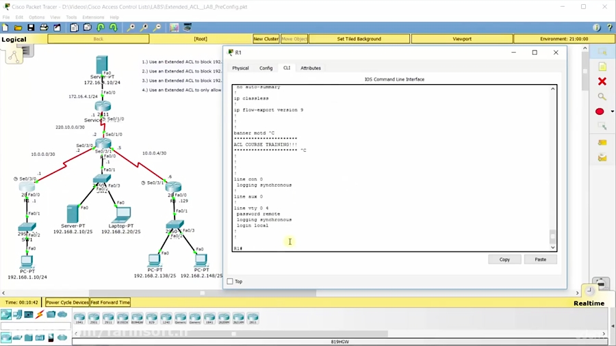 آموزش جامع Cisco Access Control Lists with NAT / PAT