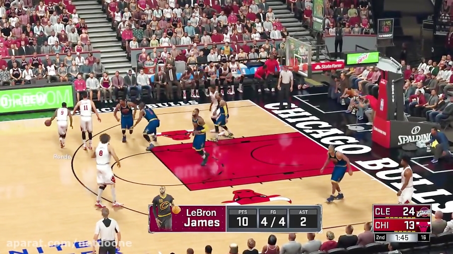 گیم پلی بازی NBA 2K17 ( Cavs vs Bulls ) در PS4 - نتدونه