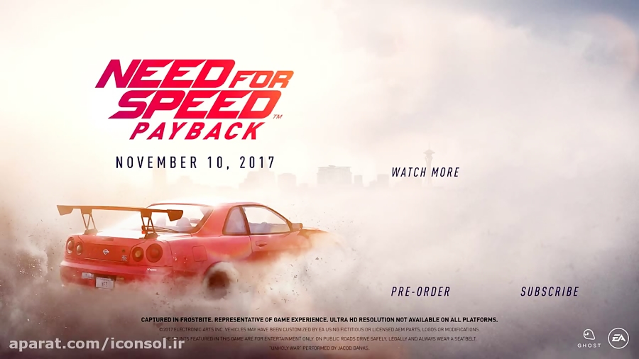 تریلر رسمی بازی Need for Speed Payback