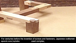جلوه هایی از هنر ژاپنی اتصال چوب بدون مواد اضافه