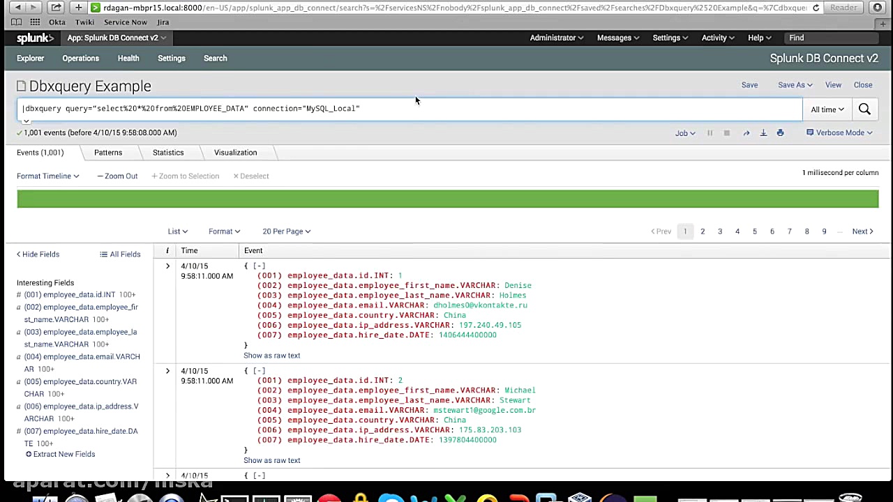 Splunk DB Connect 20 مجید کریمی
