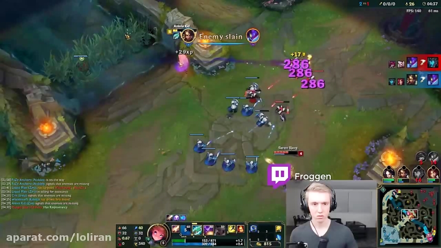 Froggen outplays Bjergsen - Funny Stream Moments #107