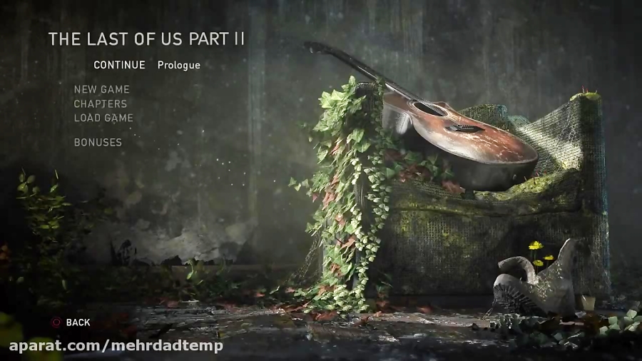 انتشار یک طرح شخصی از منو بازی The Last Of Us 2