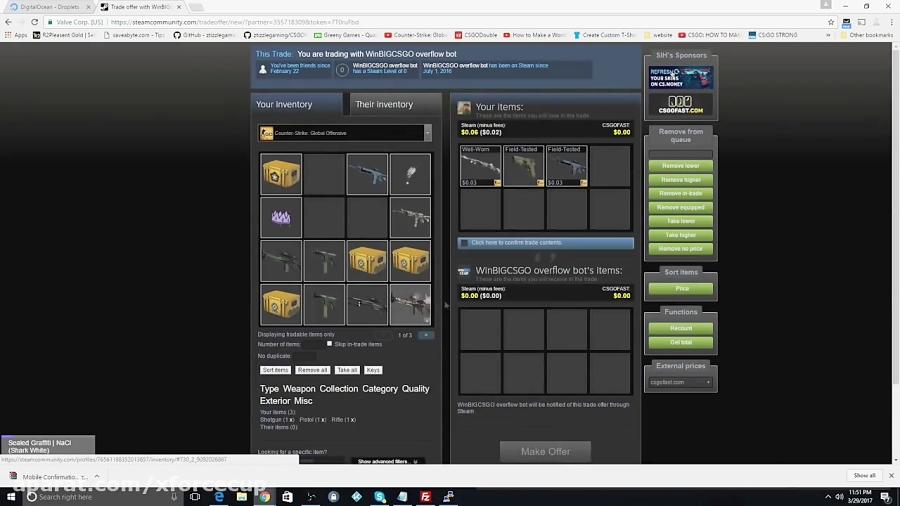How to make a FREE steam trade bot UPDATED (CSGO, DOTA 2, TF2)
