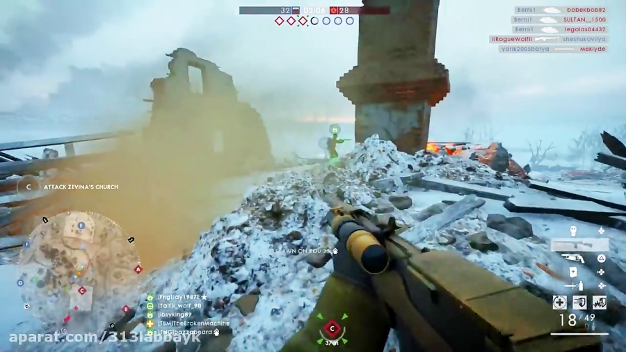 Battlefield 1: Winter Medic - Tsar DLC (4K 60 FPS PS4 PRO Multiplayer Gameplay)