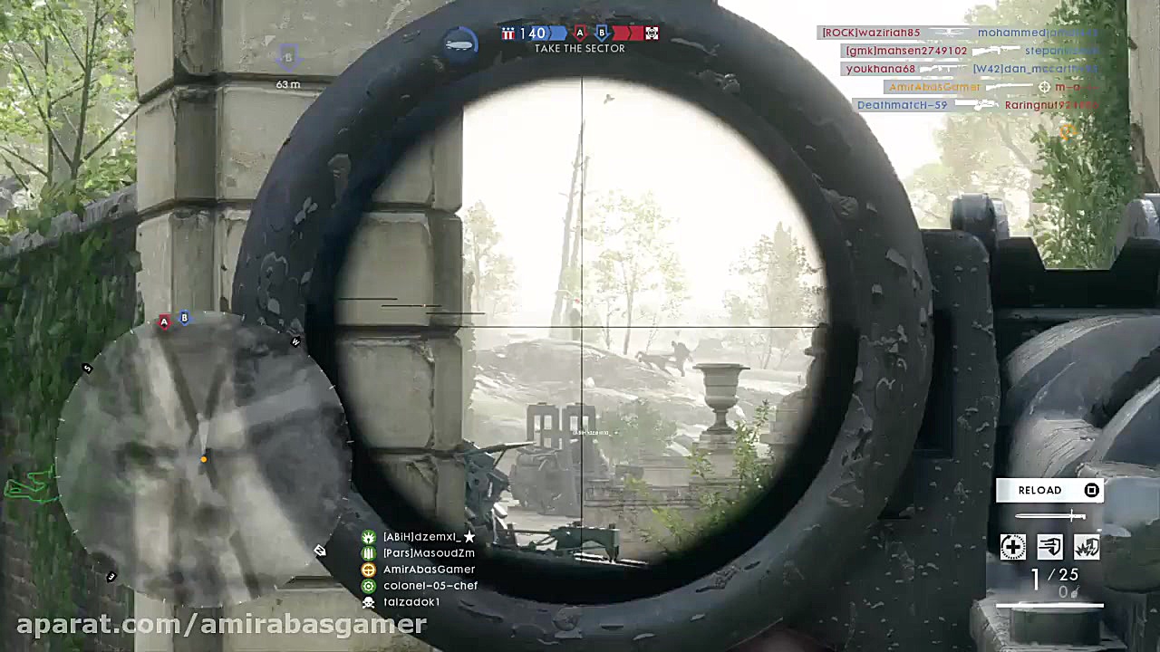 Battlefield 1 Sniper Pro #2 مزوتراپی
