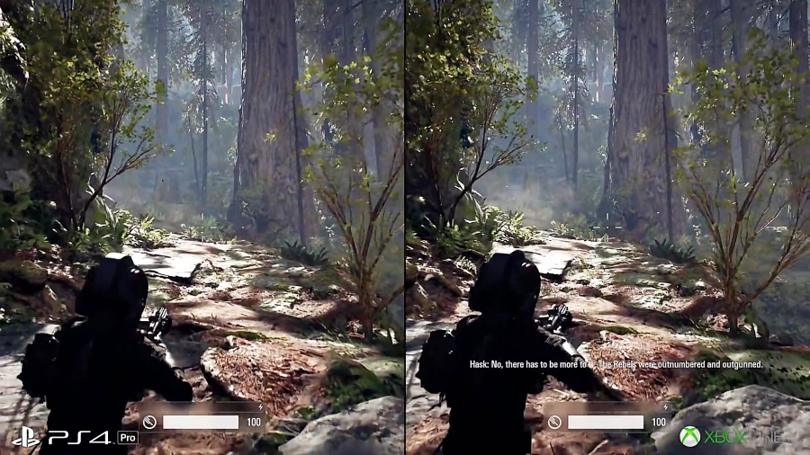 بررسی فنی بازی Star Wars Battle 2 Xbox One X vs PS4 Pro