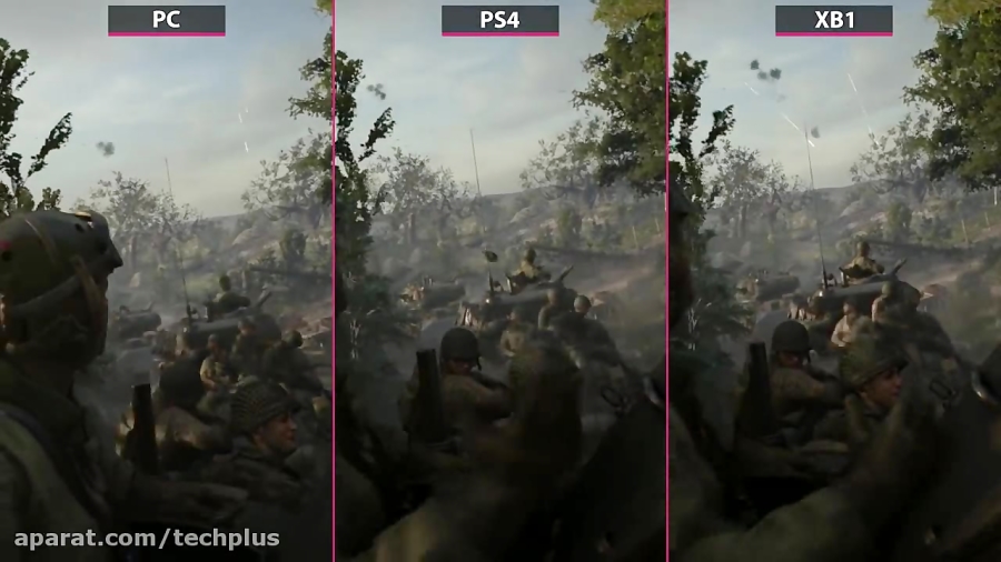 مقایسه گرافیک Call Of Duty WWII در PC و PS4 و Xbox One