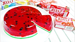 طرز تهیه ژله با تزیین هندوانه...