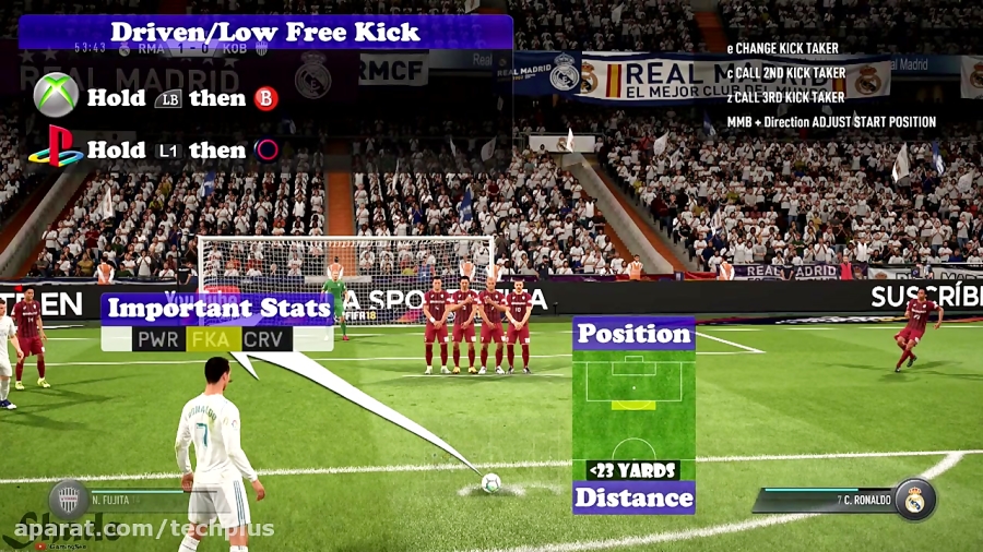 آموزش ضربات آزاد در FIFA 18
