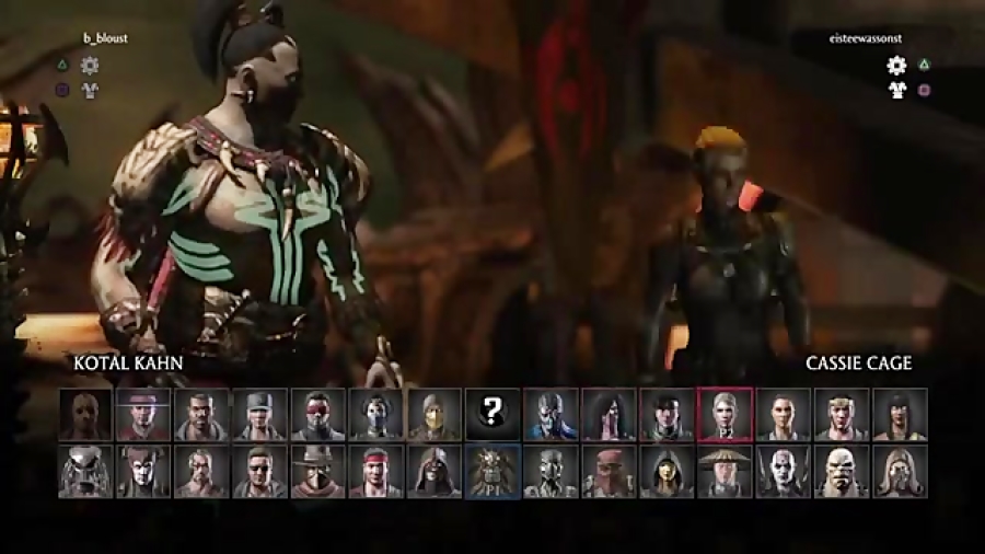 Mortal Kombat X - Cassie Cage VS Kotal Kahn