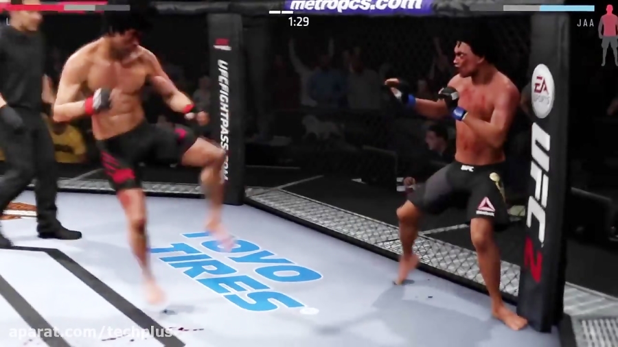 مبارزه بروسلی و تونی جا در EA Sports UFC 2