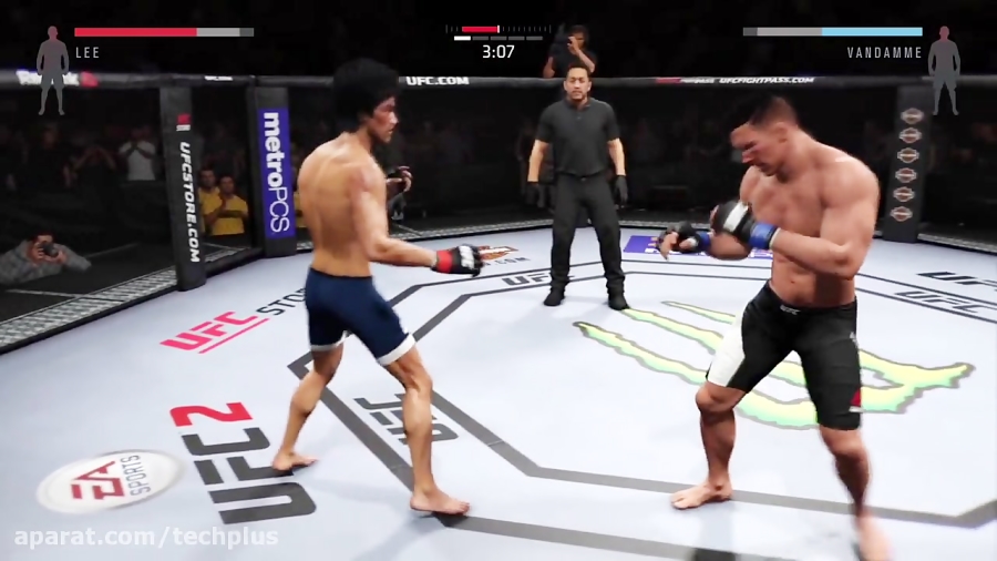 مبارزه بروسلی و فرانکی در EA Sports UFC 2