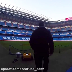 نگهداری از چمن ورزشگاه سانتیاگ...