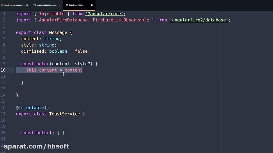 Add Toast Message Notifications to your Angular App