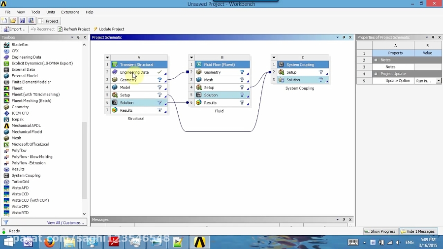 ANSYS Two Way Fluid Structure Interaction (Part1)