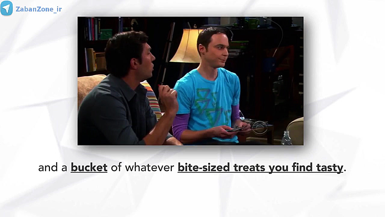 واژگان - آموزش لغات و تلفظ با سریال The Big Bang Theory زمان628ثانیه