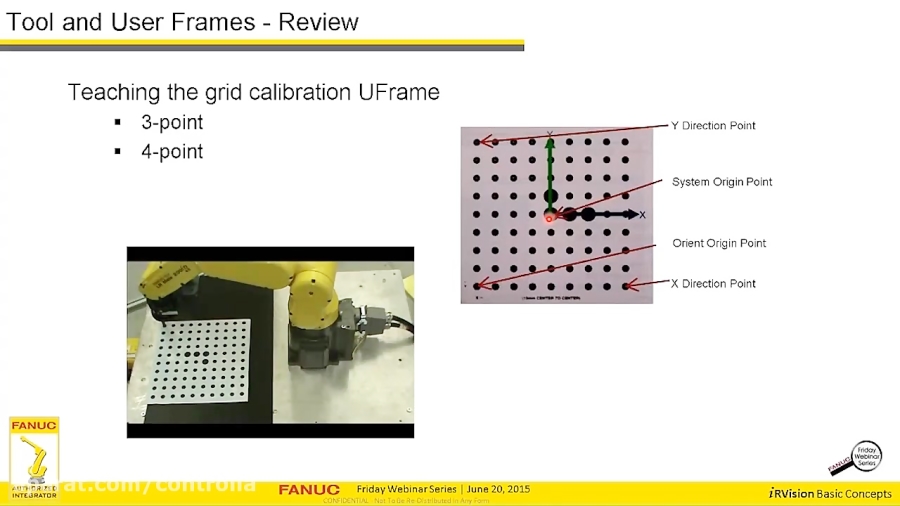 FANUC iRVision Machine Vision, Camera and Robot Calibration for