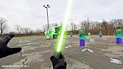 Star Wars vs Minecraft Real Life - خیلی باحاله !!!!!