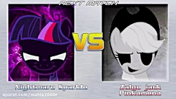 Nightmare Twilight Sparkle VS Zalgo Jack/Pinkamena
