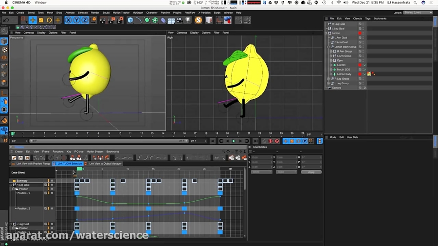 Cinema 4D Tutorial - Animate a Character Walk Cycle