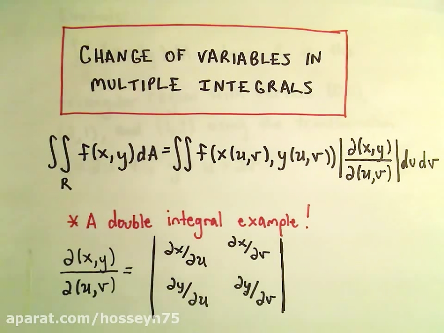 change-of-variables-in-multiple-integrals-a-double-integral-example-part-1-of-2
