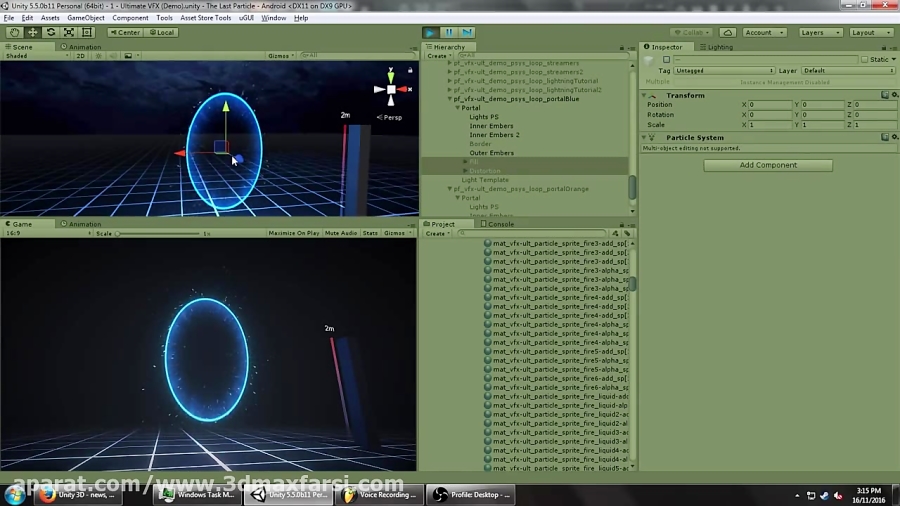 آموزش یونیتی Unity VFX - Portal Particle System
