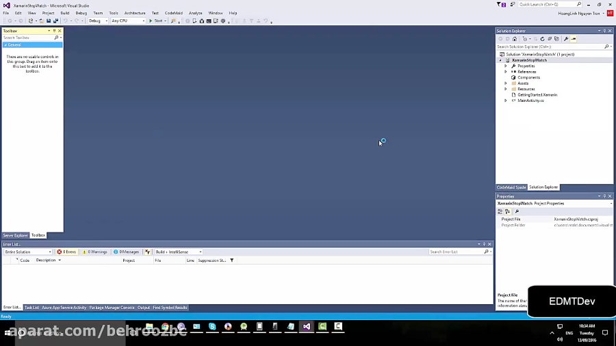 Xamarin Android Tutorial StopWatch