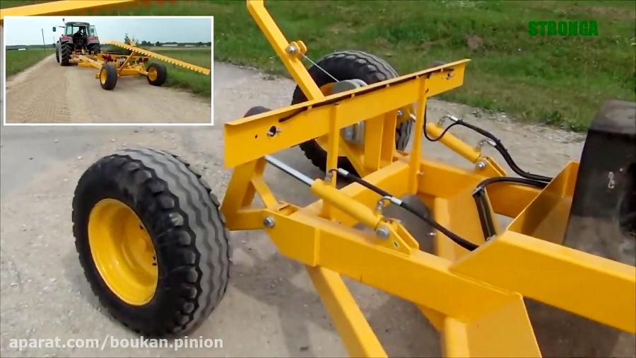 Stronga Road Grader SRG2400 Tow behind road grader grading a loose