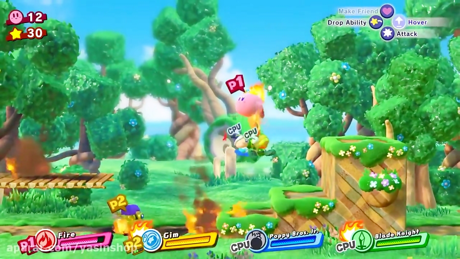 گیم پلی بازی Kirby: Star Allies | نینتندو سوئیچ