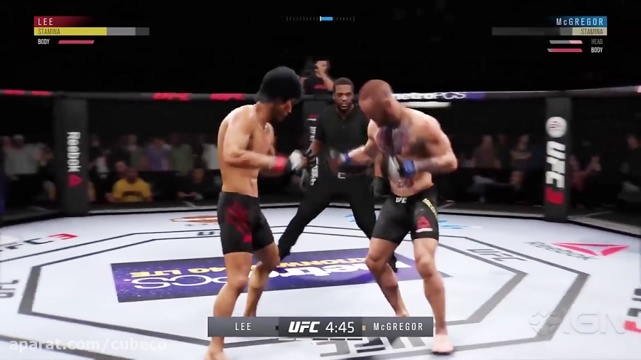 مبارزه بروس لی و کانر مکگرگور - گیم پلی بازی UFC3