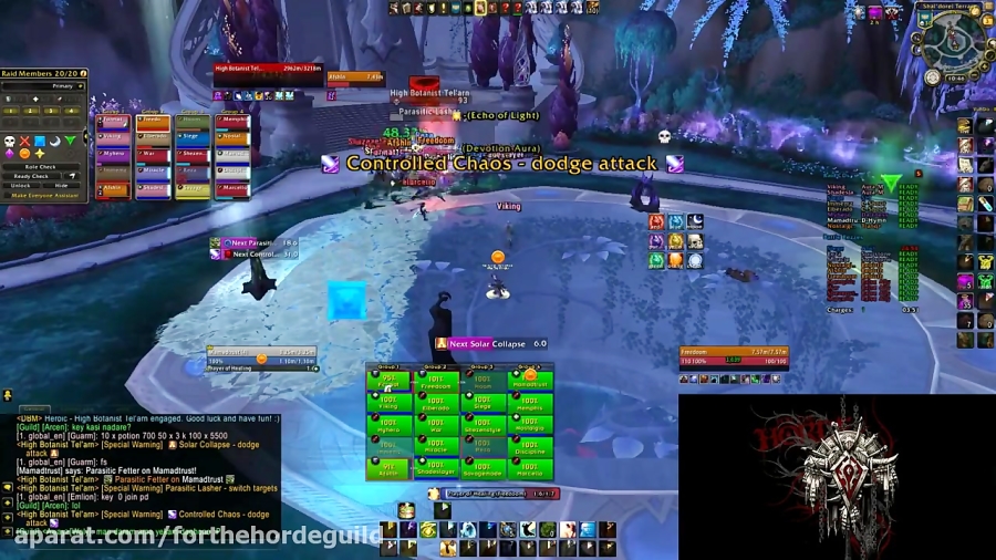 For The Horde vs High BotanistTel#039;arn Heroic First Kill