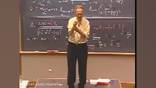 Lec 03: Damped Forced Oscillations, Destructive Resonance | 8.03 Vibrations and Waves (Walter Lewin) زاویه سازی صورت
