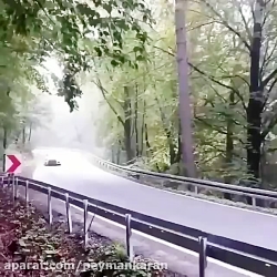 تصادف وحشتناک در مسابقه اتومبی...