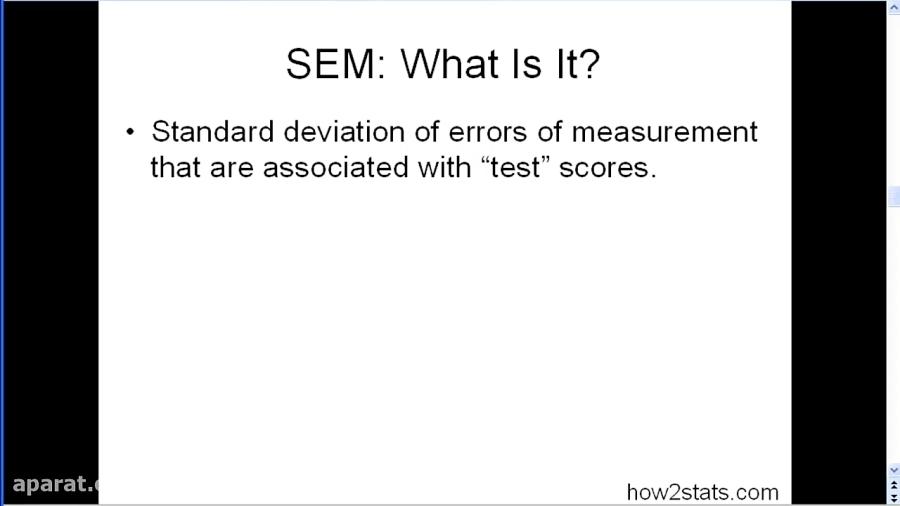 Standard Error of Measurement (part 1)