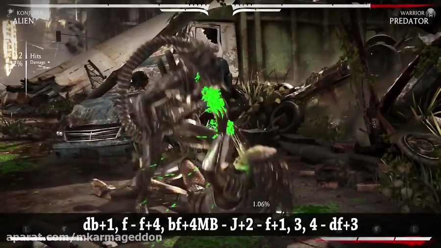 ALIEN COMBO GUIDE (Konjuror) - Easy to Advanced - Mortal Kombat X [HD 60fps]