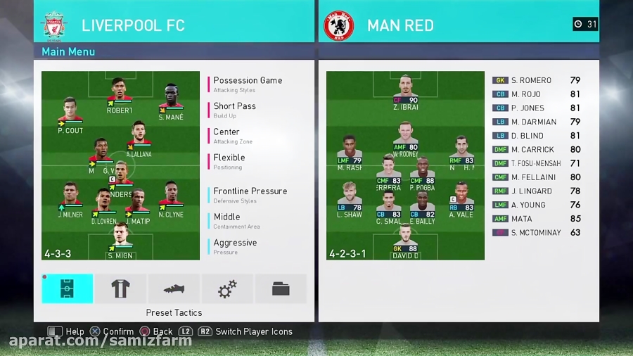 PES 18 first online match divisions