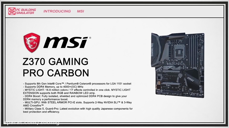 بازی PC build simulator با شرکت MSI همکاری خواهد کرد