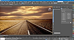 تنظیم پرسپکتیو با صحنه و دوربین 3dsmax