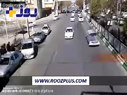 تصادف زنجیره ای در شهر یزد